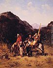 Georges Washington Riders in the Mountain painting